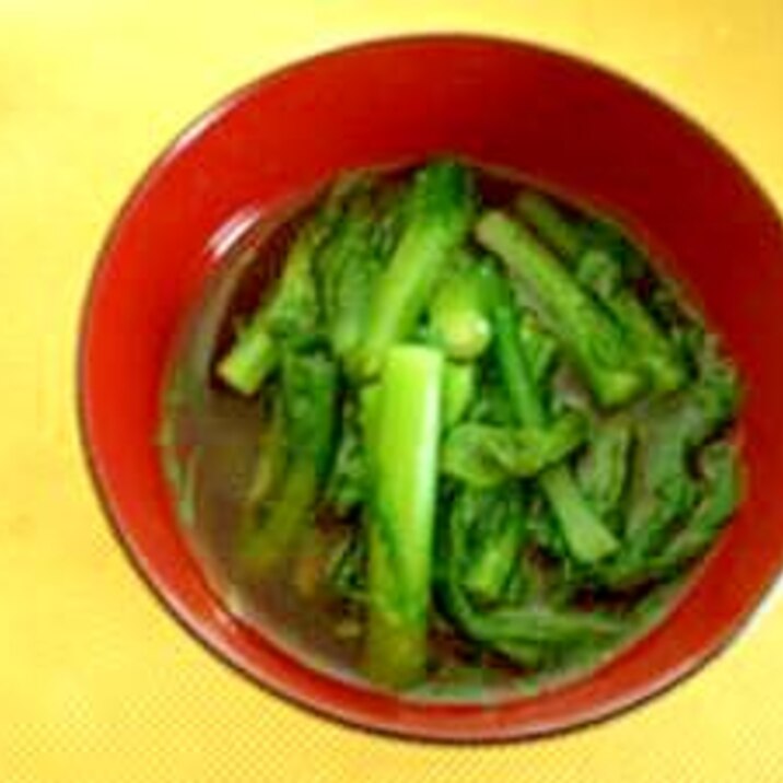 春菊と麺つゆONLY!春菊のおひたし